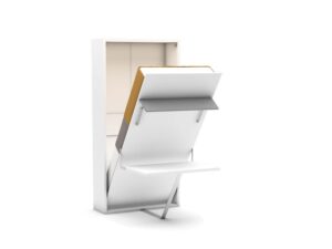 Eenpersoons opklapbed met  bureau - Happy - grijs